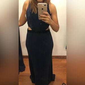 Never Worn-Chic Formal Navy Dress